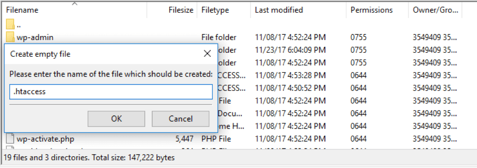 File is being edited