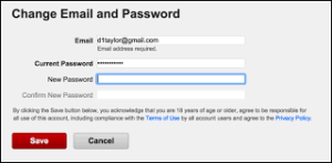 change netflix password