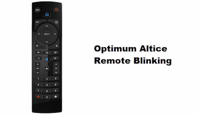 Altice remote blinking