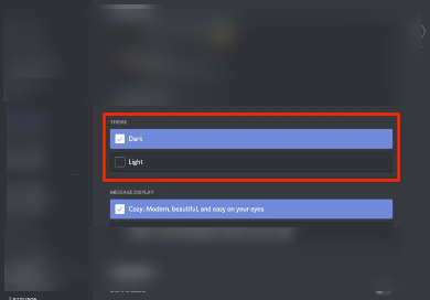 how to change discord theme