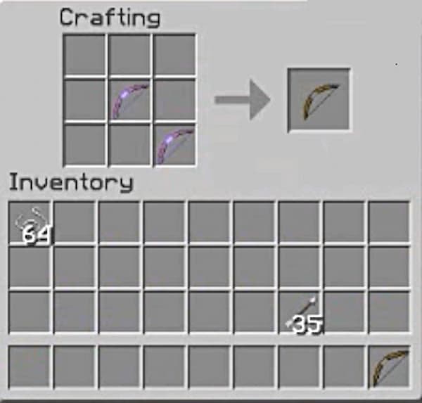 how to repair a bow in minecraft pc