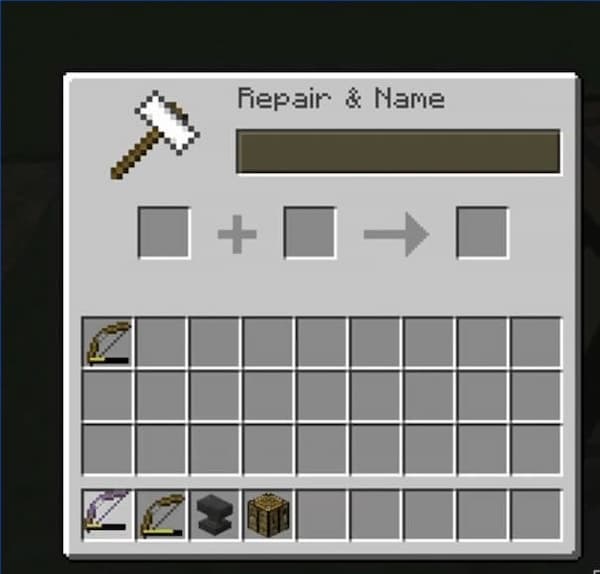 how to repair a bow in minecraft pc